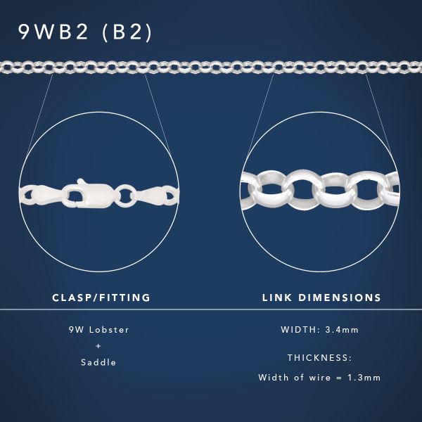 White Gold Belcher Chain