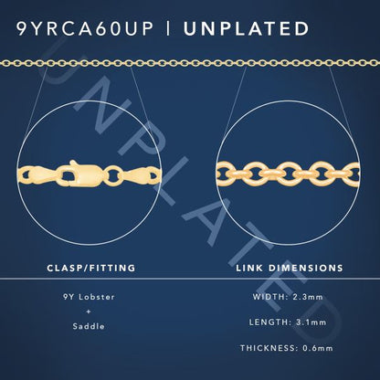 Yellow Gold Cable Chain
