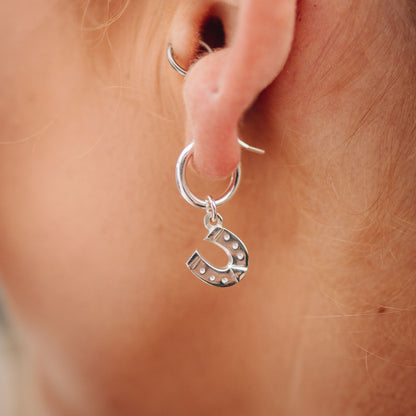 Sterling Silver | Equestrian Earrings