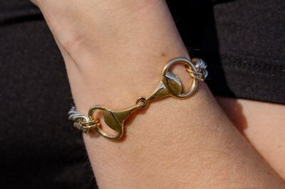 Gold Snaffle Bracelet - Yellow