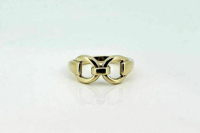 Gold Snaffle Ring - Yellow
