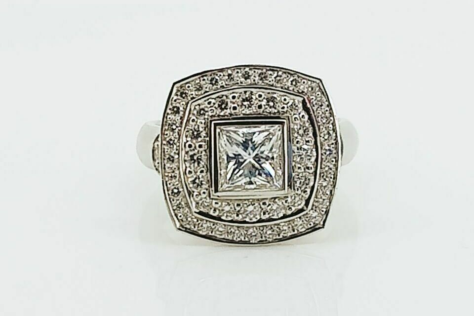 Princess Cut Diamond Ring 1.77ct